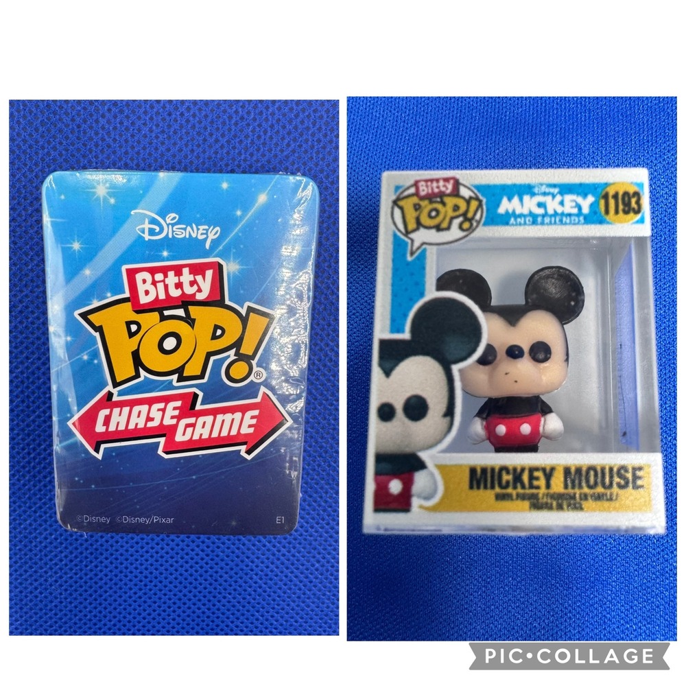 Funko Bitty Pop Disney Mickey Mouse 1193 & Chase Game Replacement Cards -Figure